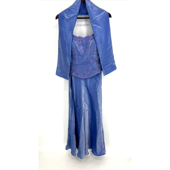 90s dress with scarf Thérèse neutral scarf-design satin maxi dress, XL / Neutrals